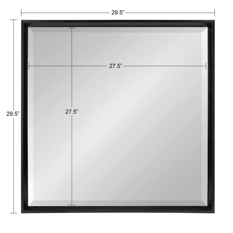 Kate and Laurel Calter Glam Framed Wall Mirror