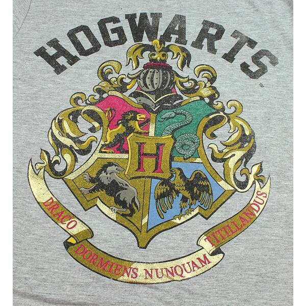 Shop Harry Potter Girls Distressed Hogwarts School Crest Logo T Shirt Overstock 18841887