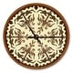 preview thumbnail 2 of 7, Designart 'Orienta Chocolate Mandala' Oversized Contemporary Wall CLock 16 in. wide x 16 in. high