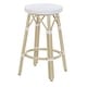 preview thumbnail 34 of 48, Elena Bohemian Round Wicker Patio Stools (Set of 2) by Furniture of America