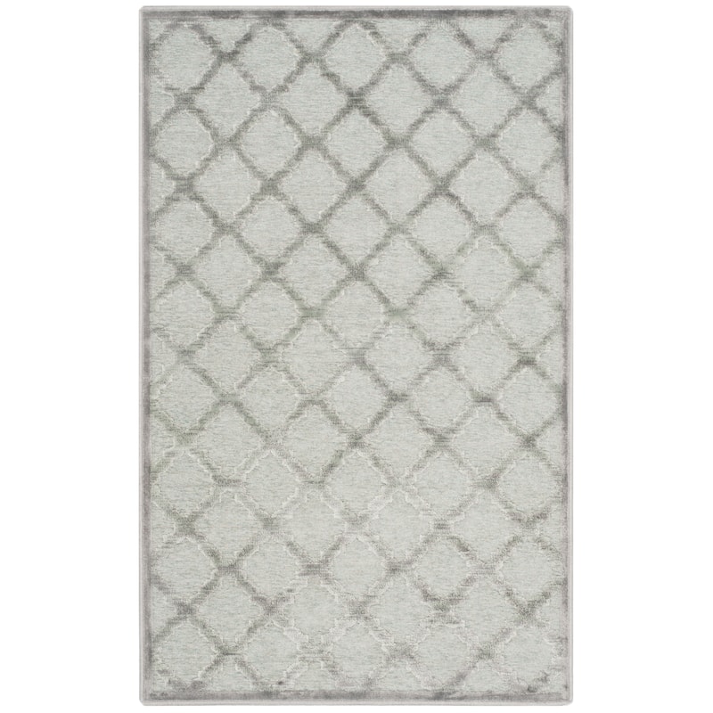 SAFAVIEH Paradise Hannelotte Modern Viscose Rug - 2'7" x 4' - Grey/Spruce