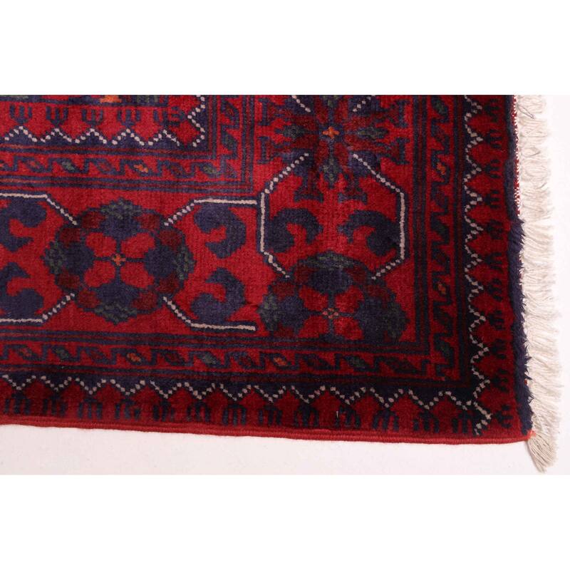 ECARPETGALLERY Hand-knotted Finest Khal Mohammadi Red Wool Rug - 2'10 x 12'2
