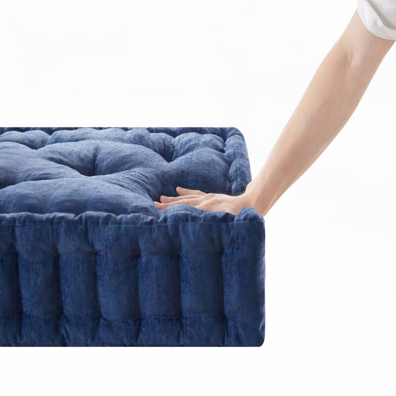 Poly Chenille Square Floor Pillow Cushion-24x24",only 1PC