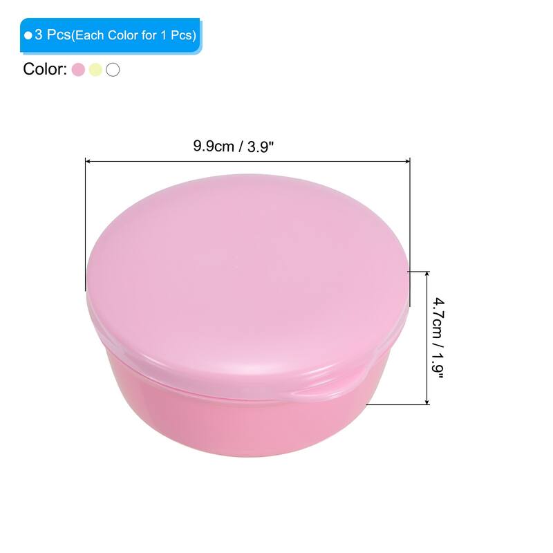 Travel Soap Container, 3 Pack Round Soap Holder Case