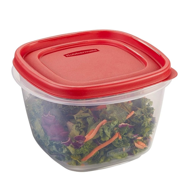 Rubbermaid Easy Find Lids Glass Food Storage Container, 8 cups