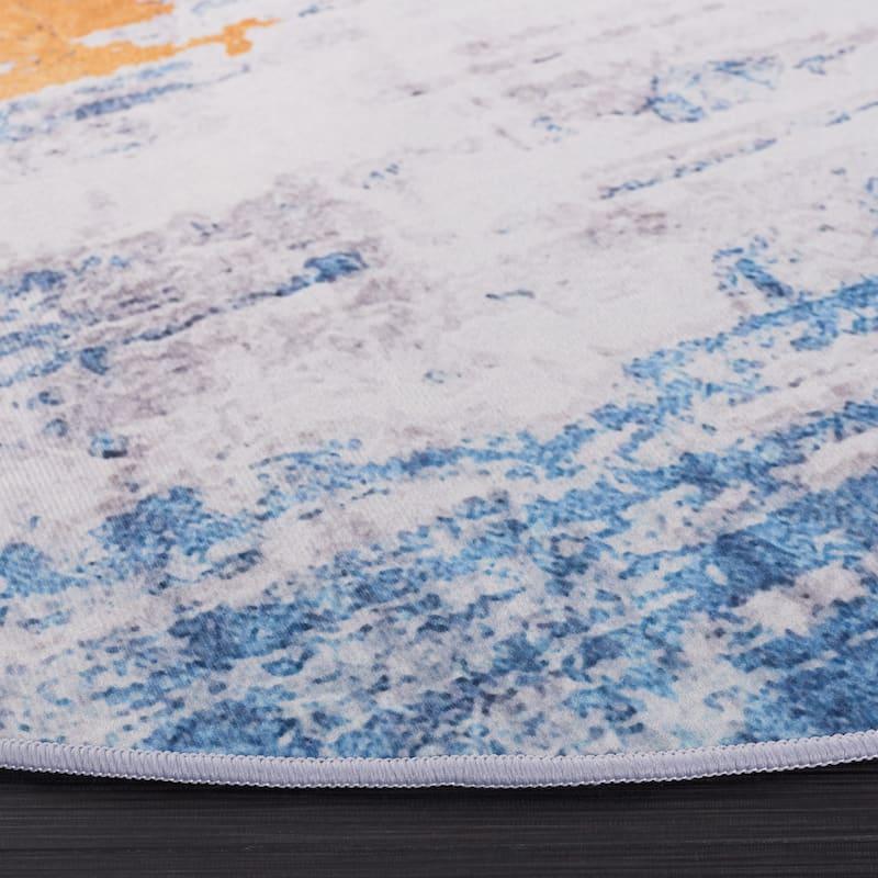 SAFAVIEH Tacoma Machine Washable Slip Resistant Roxanna Modern Abstract