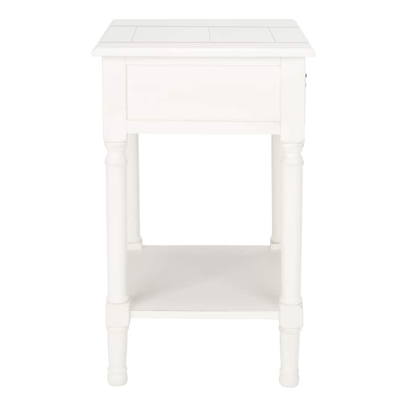 SAFAVIEH Biruta 1-Drawer Bottom Shelf Accent Table - 19" W x 15.8" L x 26" H - 19Wx16Dx26H