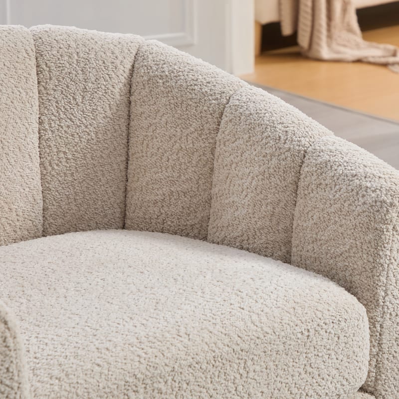 32.3" W Modern Swivel Accent Chair,Chenille Single Sofa Seating