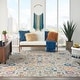 preview thumbnail 71 of 178, Nourison Passion Boho French Country Floral Area Rug. 6'7" x 9'6" - Ivory - Runner