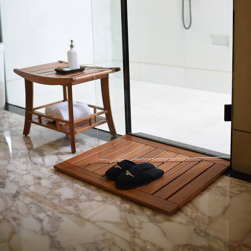 Cambridge Casual Estate Spa Teak Wood Shower Bench