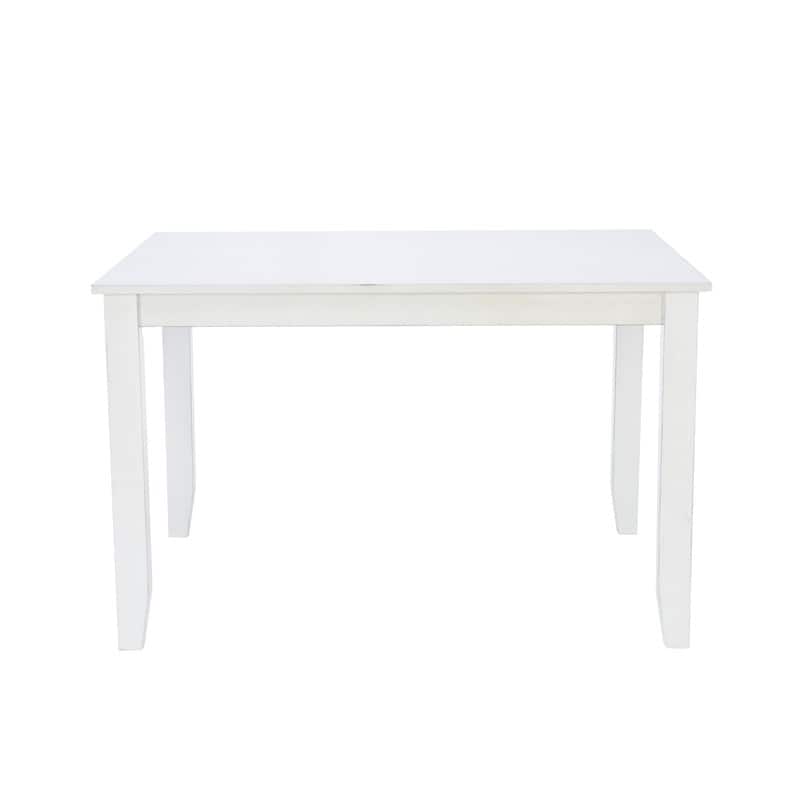 Harrow 5-piece White Farmhouse Dining Set