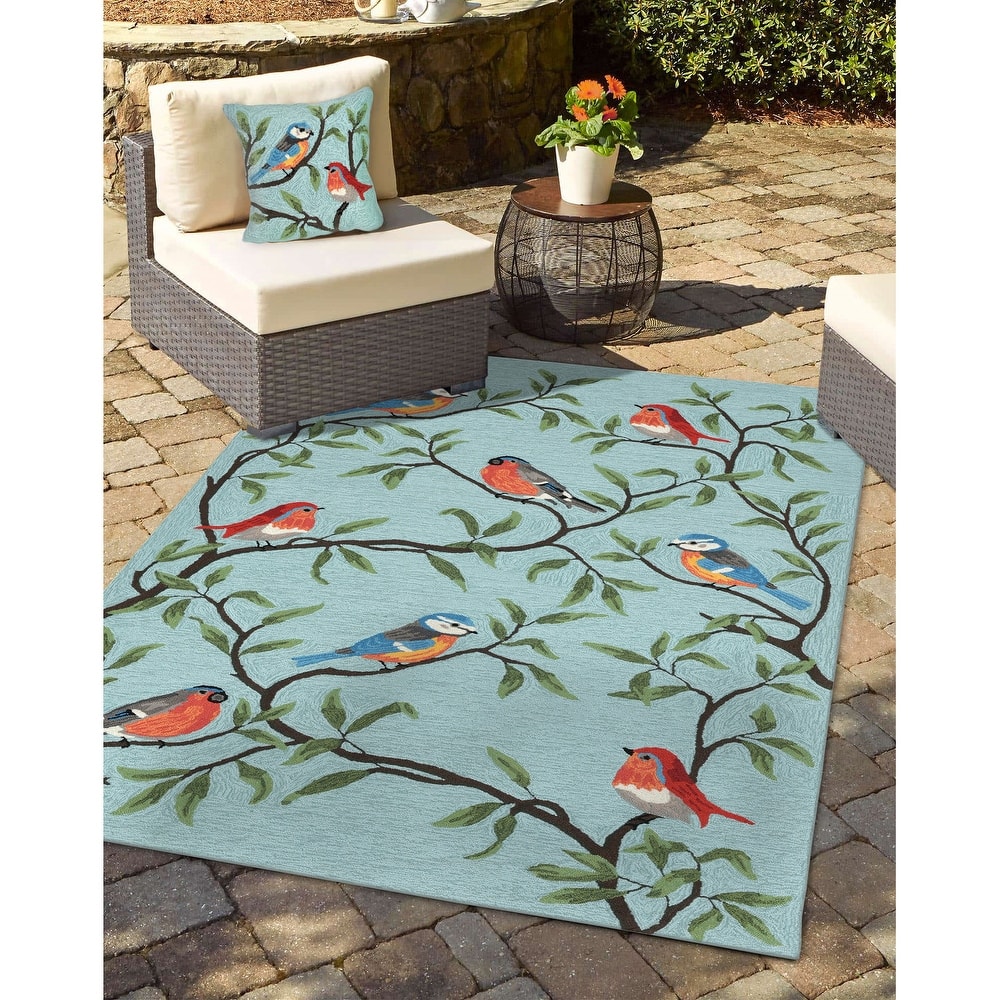 Liora Manne Ravella Birds On Branches Indoor/Outdoor Rug