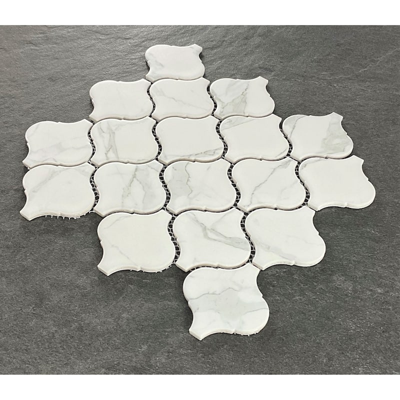 Porcelain Mosaic Tiles - Arabesque Mosaic Tiles - Case (10 Sheets)