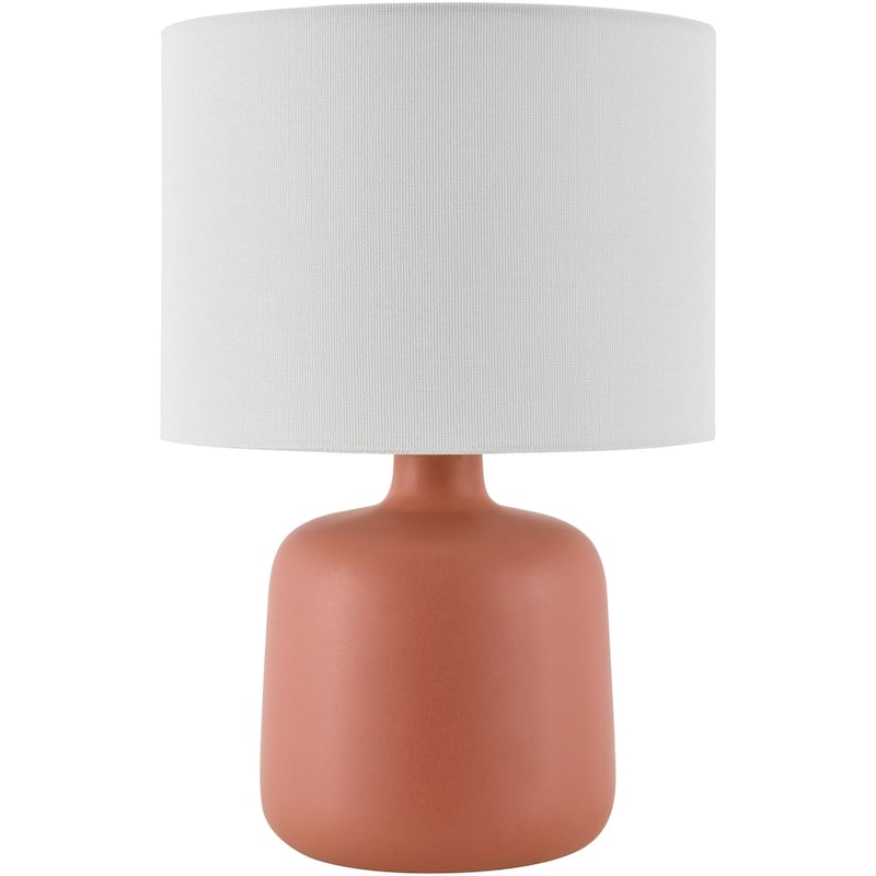 Livabliss Elio Traditional Accent Table Lamp - 13"H x 9"W x 9"D - Coral