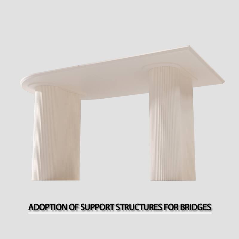 5-Piece Dining Table Set for 4, Kitchen Table Set with PU Leather Chairs & Ergonomic Backrest for Dining Room