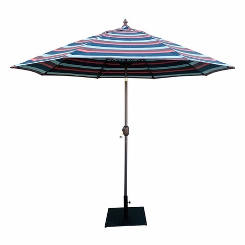 Tropishade 9' Market Umbrella with Sunbrella 56103, Gateway Fuse cover