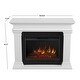 preview thumbnail 6 of 5, Antero 58.63" Grand Electric Fireplace in White by Real Flame