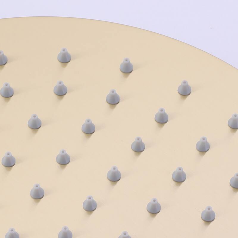 Modland 10" Air Boost Rain Shower Head - High Pressure, WaterSense 1.8GPM, Matte Black/Brushed Gold