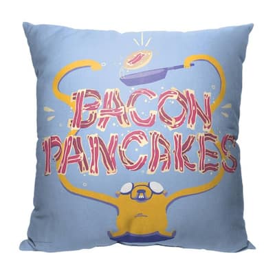 Warner Brothers Adventure Time Bacon Pancakes 18 Inch Throw Pillow