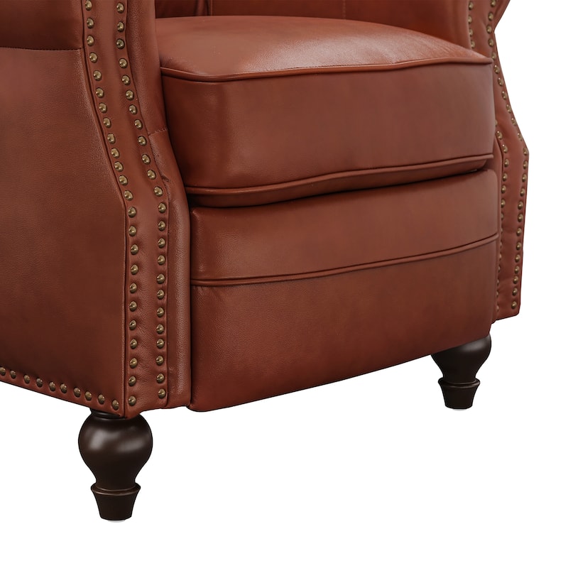 Leather Recliner Chair Accent Chairs for Living Room Set of 2