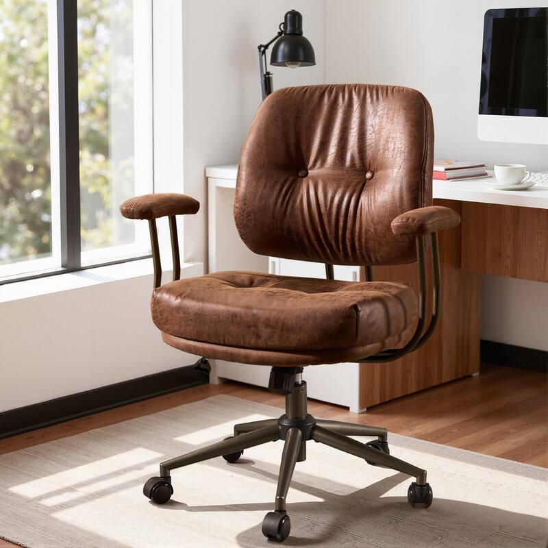 HOOOWOOO Mid-Century Ergonomic Office Swivel Task Chair