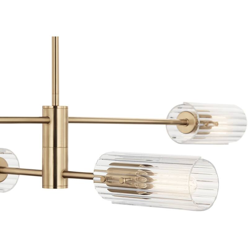 Kichler 52681 Velestino 4 Light 6" Wide Linear Chandelier