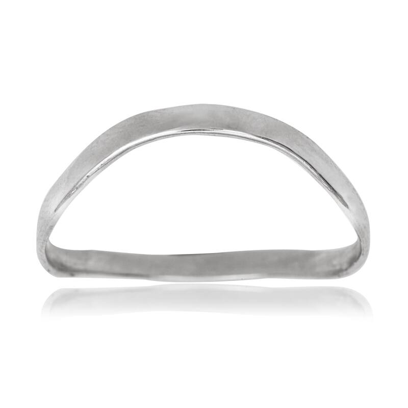 14k Gold Modern Wave Thumb Ring
