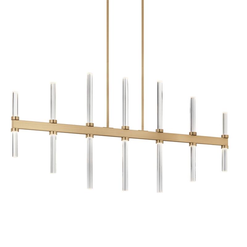 Kichler Lighting Sycara 48.25 in. 14-Light Integrated LED Linear Chandelier