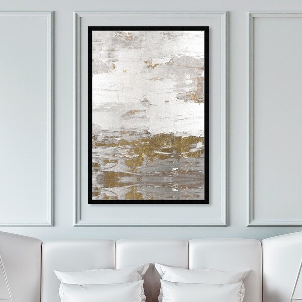 Oliver Gal Tall Sensation Abstract Wall Art Framed Print Paint