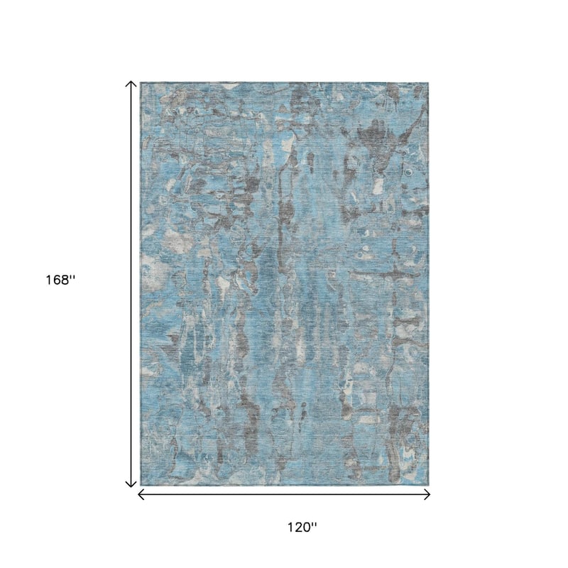 HomeRoots Abstract Transitional Rectangle Outdoor Rug