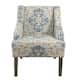 Option Antique Medallion Blue and Cream