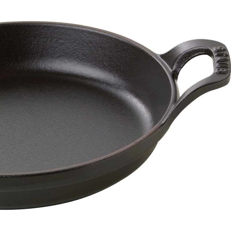 STAUB Cast Iron 5.5-inch x 3.8-inch Mini Oval Gratin Baking Dish - 5.5" x 3.8"