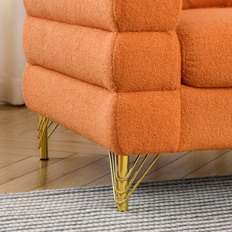 Oversized Upholstered Sectional Sofa, Modern Living Room Couch with 3 Pillows,Sectional Couch
