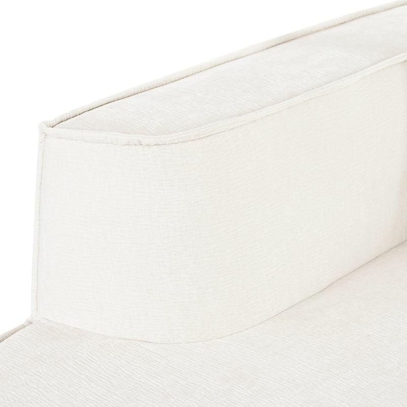 109.2" Chenille L-Shaped Sectional Sofa with Throw Pillows