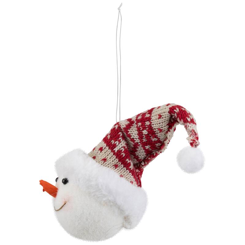 Snowman with Winter Hat Christmas Ornament - 7"