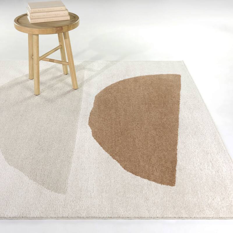 Salomon Modern Geometric Area Rug - 7'10" x 10' - Cream - Rectangle