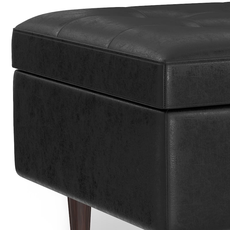 WYNDENHALL Blanchette Mid Century Modern Storage Ottoman