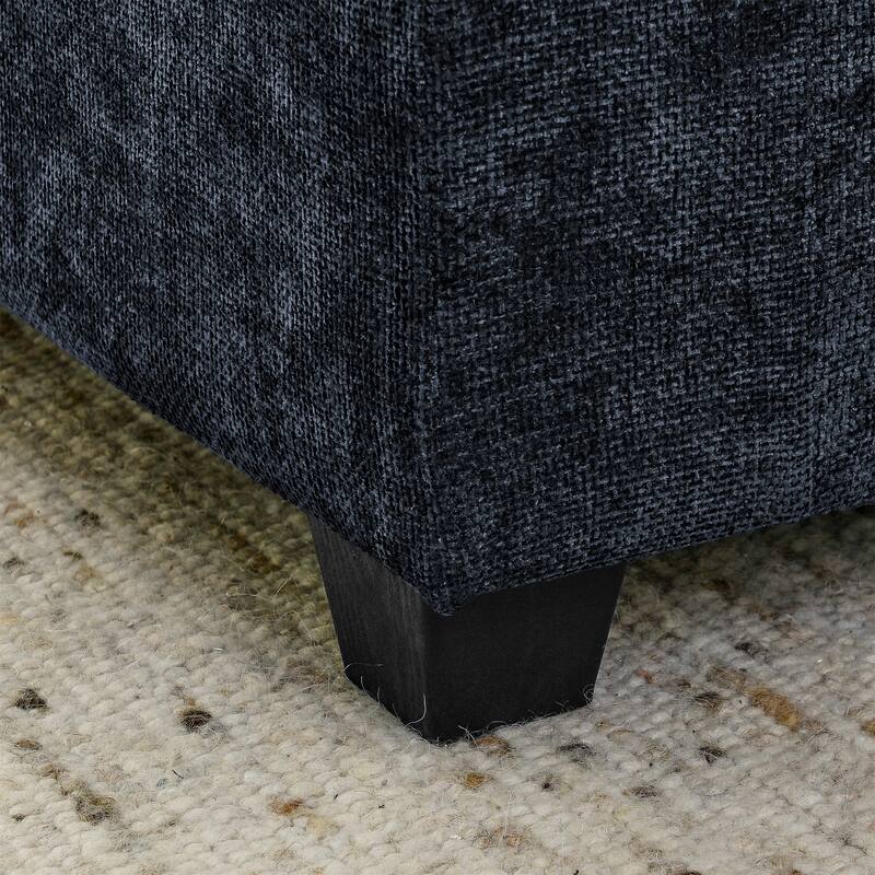 140" Modular Sectional Sofa, 4 Seat Sofa with 2 Ottoman, Chenille Sofa Sleeper Deep Seat Sofa with Throw Pillows for Living Room