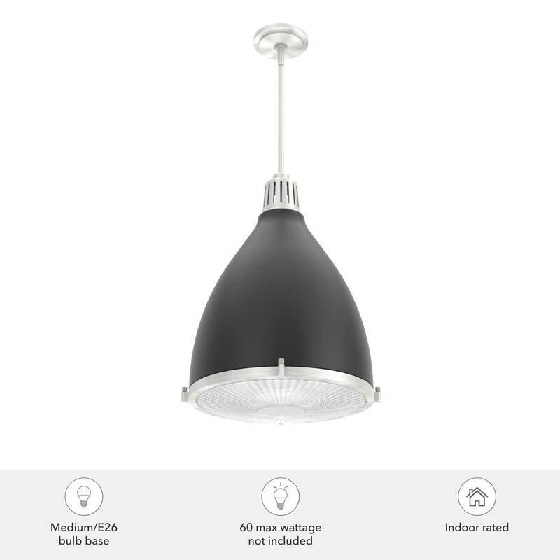 Hunter Bluff View Retro 16" 3-Light Pendant - Kitchen Island, Dining Room, Entry - Mid-Century Modern, Industrial, Transitional