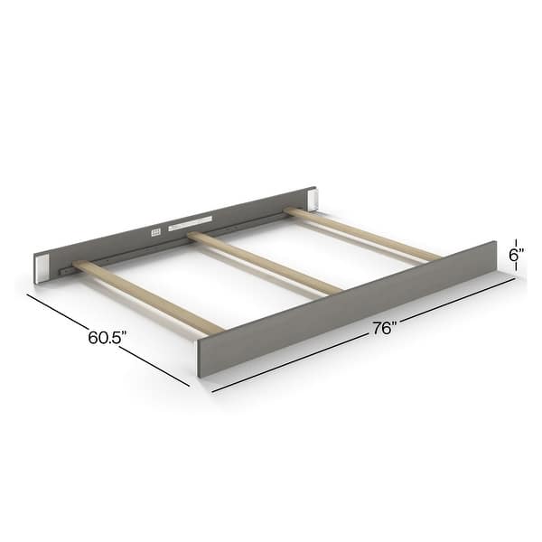 dimension image slide 0 of 2, Child Craft Full Size Bed Rails for Kieran & Jordyn Flat Top Crib