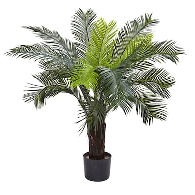 Medieval Artificial Tree - 3 Ft Indoor Outdoor Decor, UV Proof Majestic Foliage, Home Office Accent - 3.33ft.
