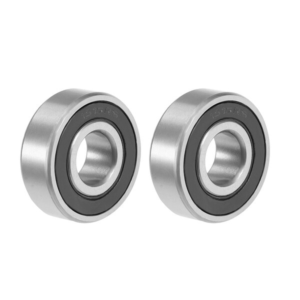 1615-2RS Deep Groove Ball Bearing 7/16"x1-1/8"x3/8" Sealed GCr15 Bearings 2pcs - 6000-2RS