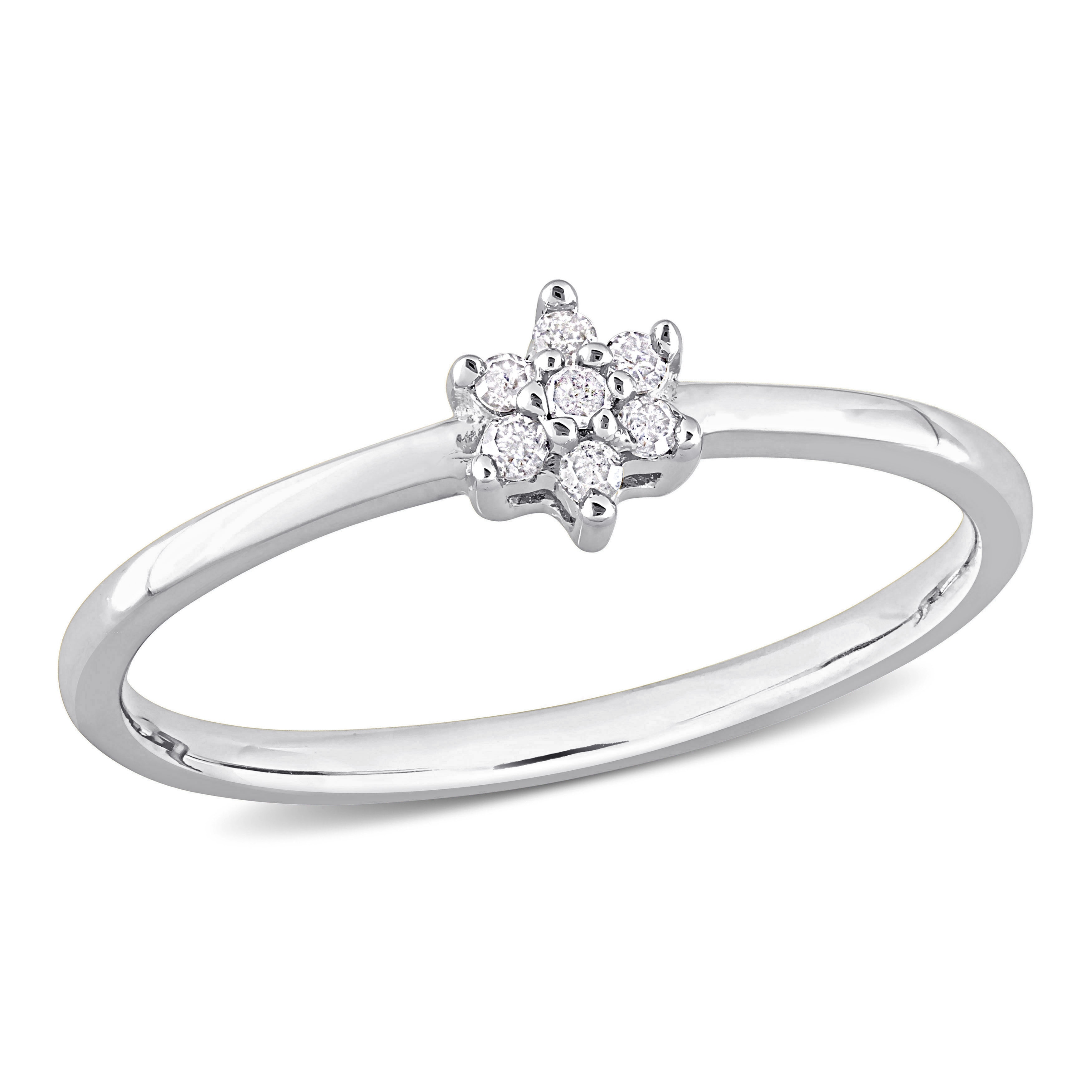 Miadora Diamond Accent Promise Ring in Sterling Silver