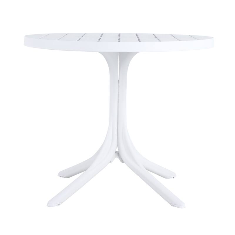 36" Round Plastic Table, All-Weather Dining & Coffee Table