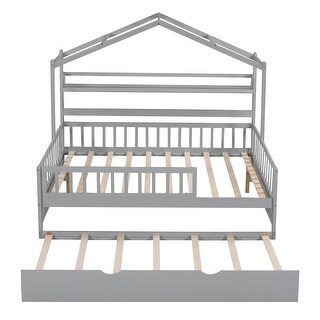 Full House Bed with Trundle & Storage - Durable & Stylish for Kids