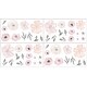 preview thumbnail 2 of 2, Sweet Jojo Designs Pink and Grey Watercolor Floral Collection Peel and Stick Wall Decal Stickers Art Nursery Decor (Set of 4)