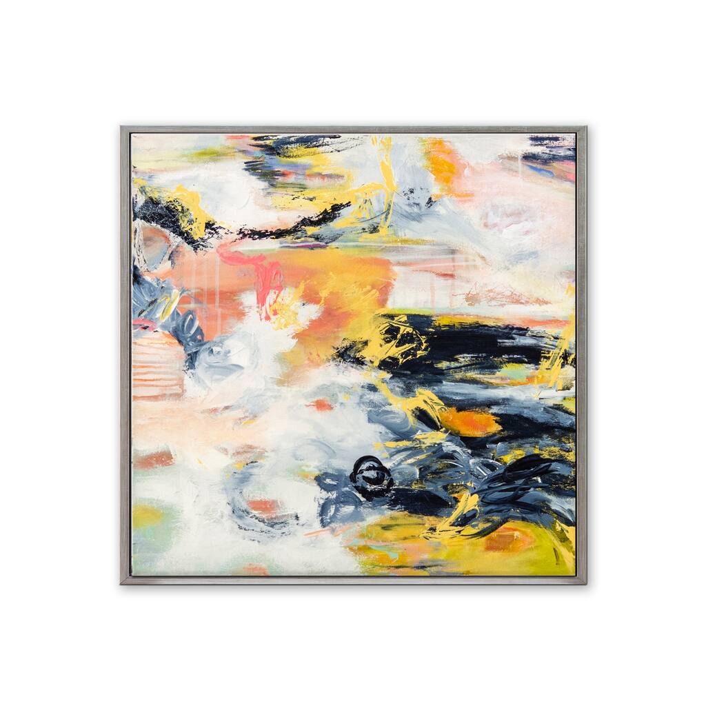 'Corners of My Mind' Framed Canvas Wall Art by Patricia Schwimmer