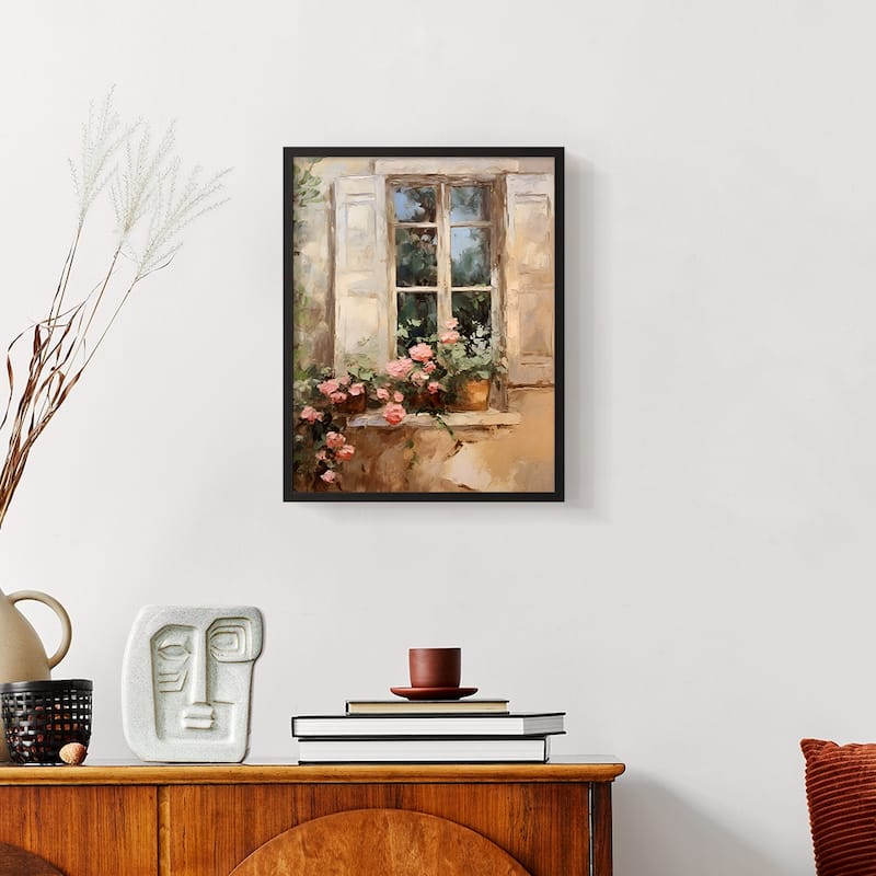Vintage Floral Print CCXXXVI -Framed Print