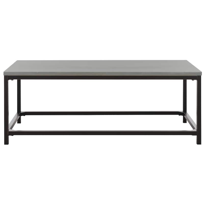 SAFAVIEH Aino Reclamined Wood Finish Coffee Table - 48" x 24" x 17.7" - 48Wx24Dx18H - Ash Grey