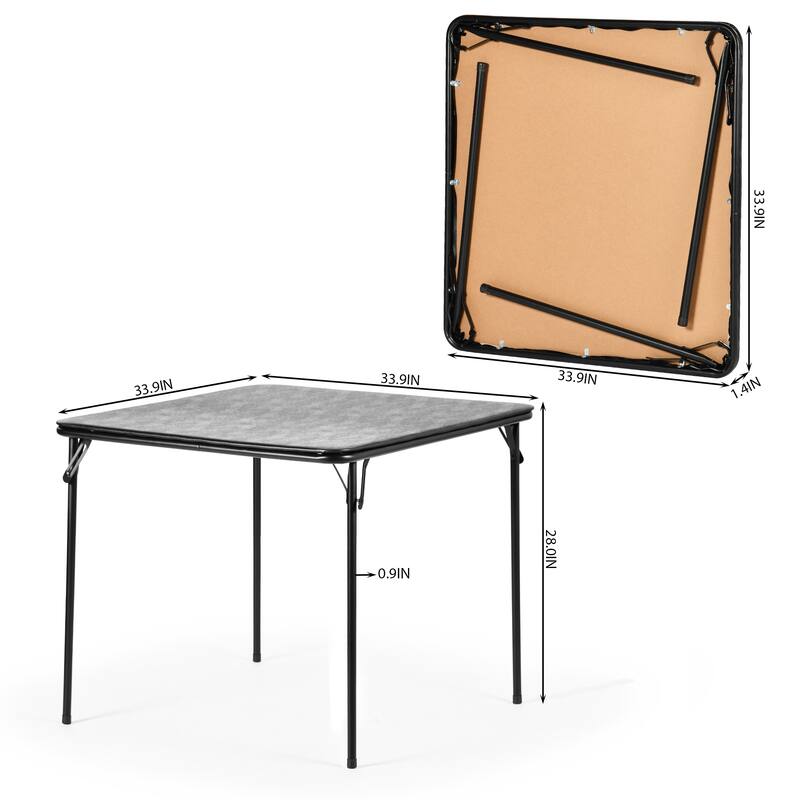 Homy Casa Black Folding Dining Set, for Kitchn, Pinic